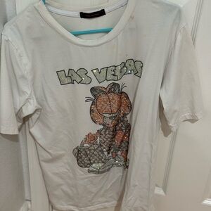 White Las Vegas Graphic Women's Tee